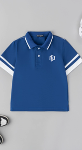 ÁO POLO cho bé. NEWBETTY Xanh Cổ Vịt. Size 9-45kg