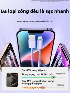Cáp sạc cho iPhone iPad Lightning sang Type-C bọc kim loại 1m 2m 3m