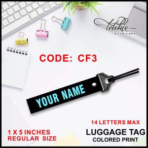 Personalized Luggage Tag / Bagtag with different font color