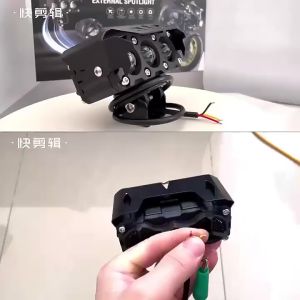40W Double LED Mini Driving Light for Motorcycle Headlight Fog Lamp Dual Color
