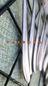 Set Sendok Garpu Makan Stainless Steel Polos Elegan 12 Pcs - Pandawa