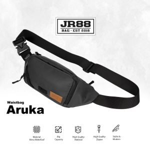 Tas Selempang Pria Waistbag Waterproof Tas Pinggang Pria Wanita Casual
