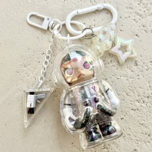 Authentic Pop Mart Spacemolly Astronaut Car Key Ring Pendant Bag Pendant Ornament Get Couple Gifts