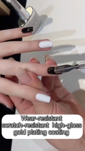 16ml/1pc Top Coat Gel Crystal Steel Reinforcing Glossy Sealant Gel Suitable For Nail Salons