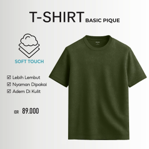 Aerostreet T Shirt Pique Abner Olive Kaos T Shirt KAAAA