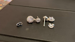 [ 10 ] Bông tai bạc 925 đế đẩy bông tai ghim tòng teng phong cách tiểu thư quý pháithời thượng