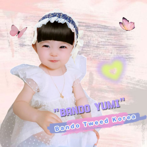 YUMI Bandana Rambut Palsu Anak Import Ala Korea Tweed Premium