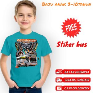 Kaos anak bus trelolet basuri viral umur 3-12 tahun kdp bumble bee free stiker