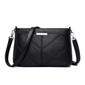 Mei Qi New Midlife Womens Bag Moms Bag 2026 New Multi-layer Single Shoulder Bag Crossbody Bag Simple Soft Leather Small Bag