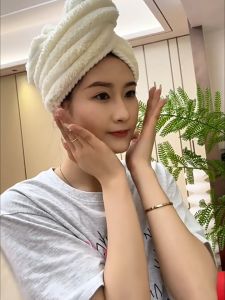 Khăn lau tóc khô siêu thấm chất lượng cao mũ tắm khô nhanh đơn giản khăn cotton lớn thấm hút