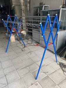 Jemuran Baju Pakaian Besar Kuat Kokoh Berat Galvalum Bahan Baja Ringan Berat Jumbo Panjang 180 cm