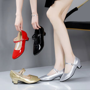 Latin Dancer Silver Square Dance Xinjiang Modern Soft Sole Ethnic Friendship Dance Shoes