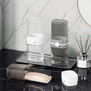 Travel Toothbrush Storage  Gargle Cup Toothbrush Cup Toothbrush Case Portable Travel Mouthwash Cup Gargle Cup Suit Toothbrush Storage