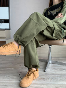 High Waist Workwear Trousers Womens Jazz Dance Landing Gear Pants Spring Autumn Martin Boots Compatible Cargo Pants