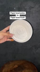 Paper bowl 500 ml /mangkuk kertas /rice bowl tahan panas isi 25 pcs tanpa tutup