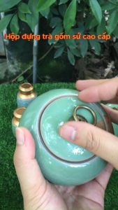Hộp đựng trà gốm sứ cao cấp giúp bảo quản trà luôn thơm ngon