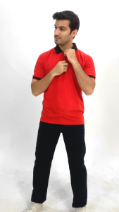 PARAQUE Kaos Kerah Pria Kombinasi Baju Polos Pria dan Wanita Casual Baju Polo List Ukuran M L XL XXL