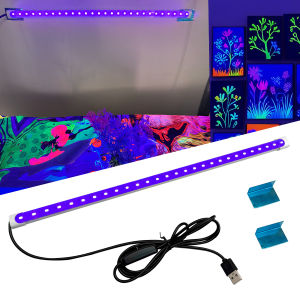 8W magnetic black light tube USB UV LED black light tube 395nm purple light tube fluorescent light birthday party stage light