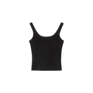 ALOHA LU | Áo Thun Đơn Giản Màu Đơn U Neck Giúp Gầy