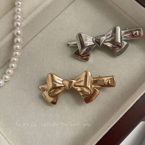 Retro Metal Butterfly Knot Heart Shaped Hair Clip Side Duckbill Hair Clamp Bangs Styling Tool Unique Design Hair Accessories