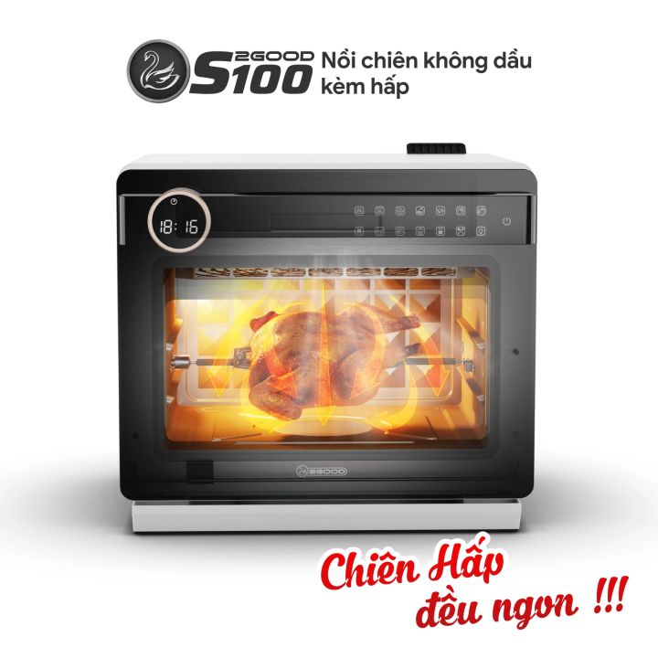 Nồi chiên không dầu hấp hơi nước 2Good S100 - Nồi chiên hơi nước 2good s100 - Nồi chiên không dầu 2good s100 (2good s20)
