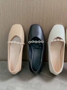 Korean Version of Square Head Mary Jane Single Shoes & Chunky Light Heels