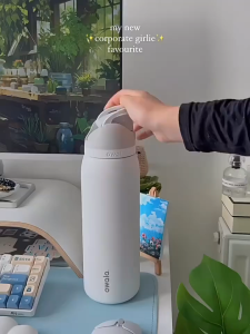 SG [READY STOCK] Owara Insulated stainless steel Straw Water Bottle Sports Cup 24 ounce /32 ounce Owara Insulated water cup/thermos flask/Thermos cup stainless steel 保溫瓶/保溫杯不鏽鋼