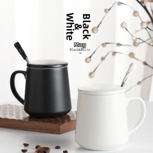 With Lid and Spoon Mug Cup