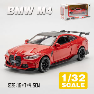 LEO 1:32 BMW M4 Diecast Model Car Alloy Cars Toys Collection Gift For Kids Boy Girl