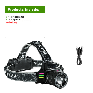 Super Bright Headlamp Most Powerful Long Shot 3000M Head Flashlight Motion Sensor Headlight With Yellow Light Fishing Head Torch