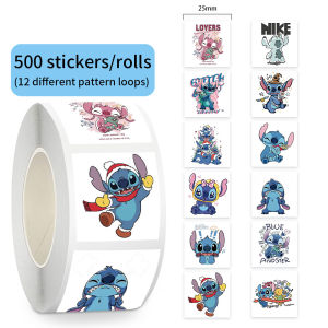 Disney | 500pcs/Roll Cartoon Animal Stickers Graffiti Luggage Suitcase Skateboard Phone Cute Sticker Children Decal Gifts