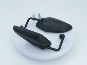 Motorcycle Rearview Mirror Plastic Material 360° Rotatable for Honda & Yamaha Leaf Frame