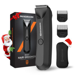 Máy Cạo Râu Điện MAXGROOM Dành Cho Nam Giới - Máy Tỉa Lông Thân Thể Có Thể Sạc Lại Với Đầu Lưỡi Gốm Máy Tỉa Lông Vùng Kín Sử Dụng Được Khi Khô Hoặc Ướt