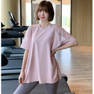 Annie-Sport Sport T Shirt Women Plus Size Quick-drying Summer Thin Mesh Sport T Shirt for Women Loose Running Blouse Breathable Fitness Sport Top for Women Short Sleeve Yoga Tops for Women