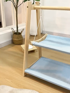 Cat Hammock Double Layer Swing Bed Upper Lower Breathable Hanging House Pet Bed Dog Universal Katil Kucing