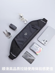 MENSPE Sports Waist Pack Bag Pouches Waist Belts Bag Adjustable Running Pouch Waterproof Money Phone Waist Fanny Pack Jogging Belt Fanny Pack With Reflective Strip for Workouts