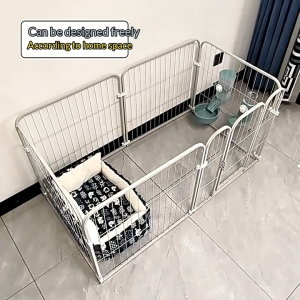 Papapet Pet fence Dog kennel Cat kennel Indoor home enclosure Fence Cage Customizable DIY Shih Tzu Bakod para sa alagang aso Jailbreak prevention