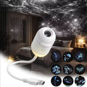 Mini Galaxy Starry Sky Projector Night Light Home Background Atmosphere Light Bedroom Car Decoration Birthday Gift