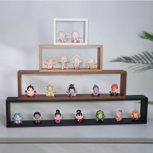 Double-Sided Hollow Acrylic Long Bubble Toy Display Case Dustproof Cabinet Transparent Modern Simple Style Rectangle Density Board
