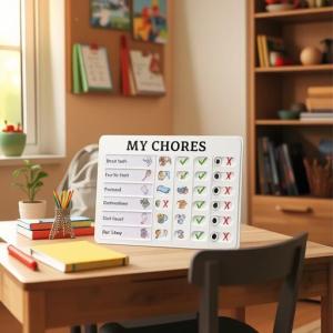 Daily Habit Tracker for Kids Wall Mount