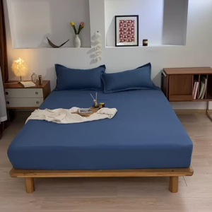 【Local Ready Stock】Cotton Fitted Sheet Set Free Pillowcase Single/Queen/King 2IN1 3IN1 Bedroom Student Dormitory