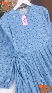 COD NATALIA DRESS GAMIS MOTIF BUNGA KECIL BAHAN MANGO YORYU CRINKLE BUSUI DEWASA REAMAJA