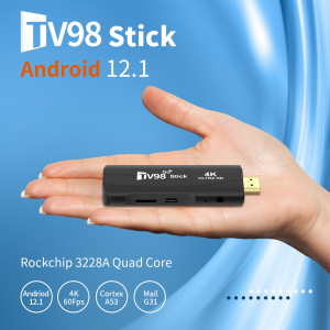 TV Stick 4K Android 12.1 8GB+128GB Built-in Bluetooth Quad-core กล่อง ดิจิตอล TV แอนดรอยด์ทีวีสติ๊ก Netflix/Youtube/Google player