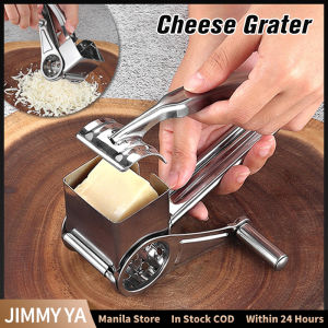 Rotary Cheese Grater Stainless Steel Handheld Cheese Planer Chocolates Graters Multi-function Manual Kitchen Butter Cutter Grinder