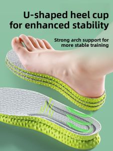 FASHEHAN | Natural Mugwort Anti-Odor Sweat Absorbent Mens军训 Shoe Inserts Ultra Soft Pain Relief Training Camp Comfort Footbeds