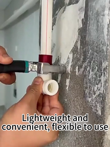 UNICORN Lithium Battery Hot Melt Machine 340° Cordless Welding Tool for PPR/PB/PE Pipes with Antiscald Head and 340°C High Temperature