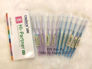 Hộp 12 cây bút gel Chosch 8623 ngòi 0.5mm ( mực xanhtím ) phù hợp cho mọi lứa tuổi