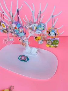 JT Garden B027 เครื่องประดับ DIY ที่แขวนพวงกุญแจ ต่างหู สร้อยข้อมือ รูปกวางน้อยสีขาว พร้อมจัดส่งในไทย