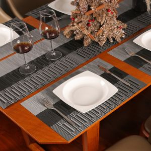 12/13pc Set Placemats Table Place Mats with Coasters Premium Heat Resistant Washable Tableware Christmas Dining Table Mats