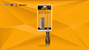 INGCO 12PCS SCREWDRIVER SET | FLEXIBLE SHAFT | AKSDFL1208